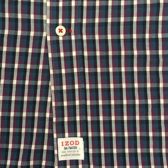 IZOD Saltwater Long Sleeve Button Down - Picture 3 of 3